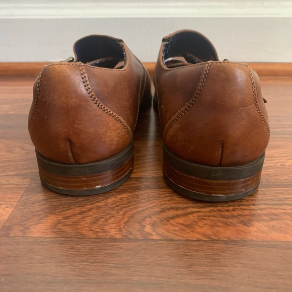 STACY ADAMS Karcher Monk Strap Cognac Size 8 M - Picture 5 of 9